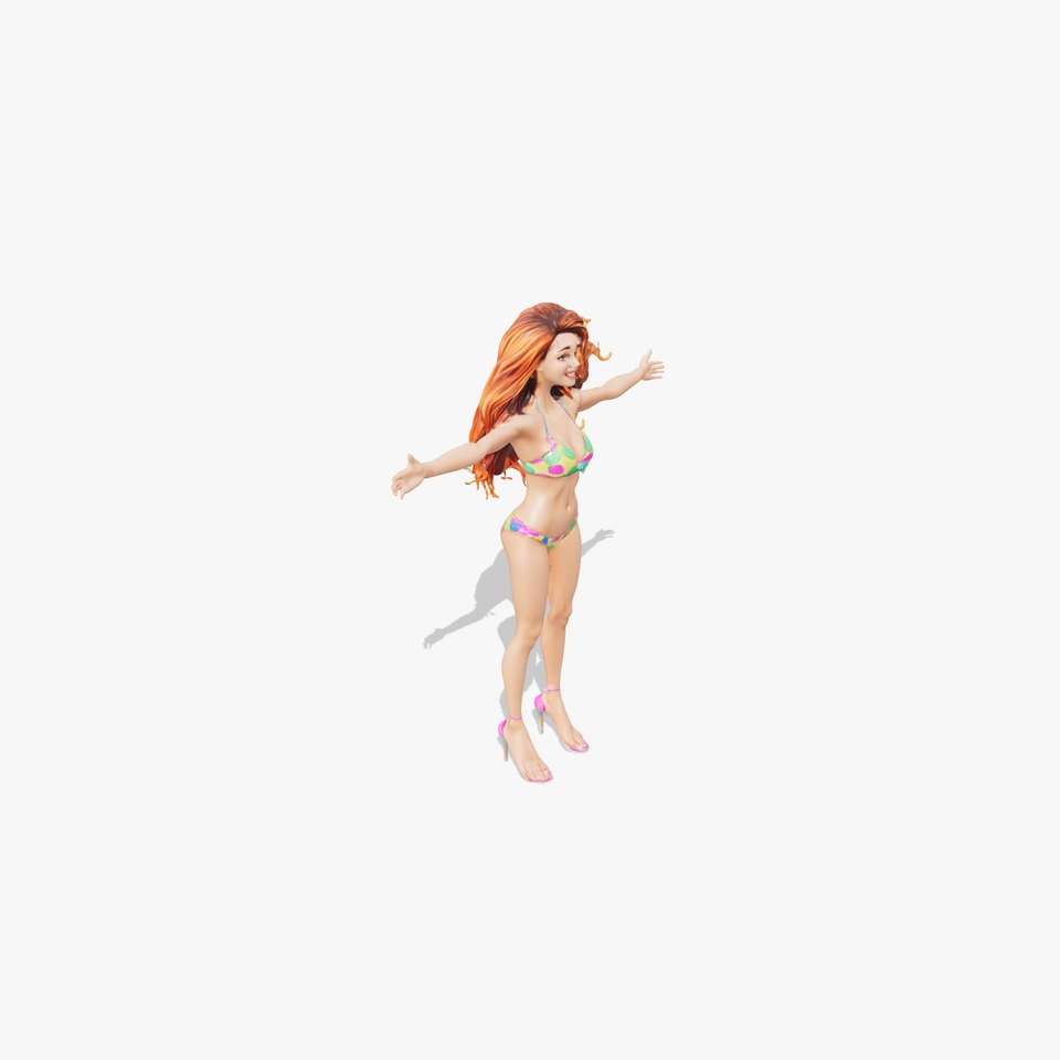 Vibrant Bikini Character model pack